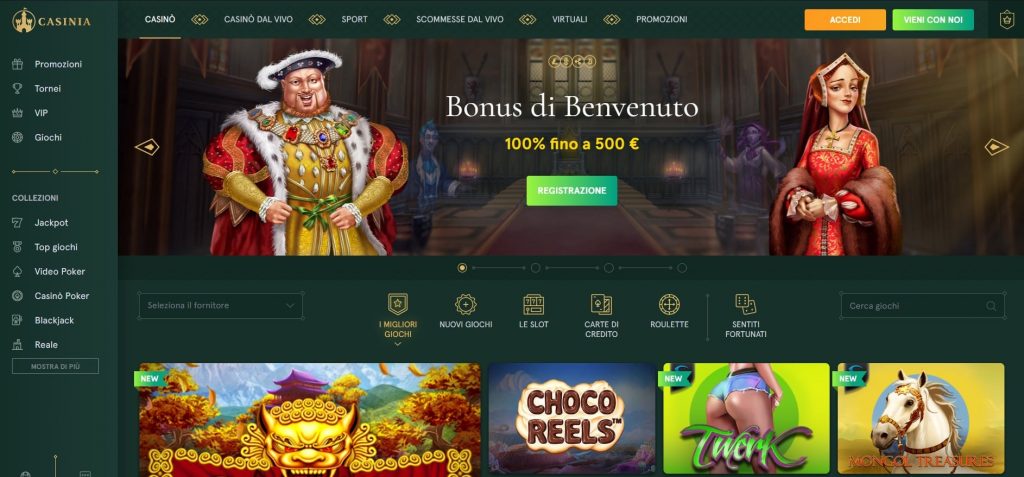 Casinia Casino – Recensione e bonus di benvenuto 2024